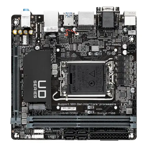 GIGABYTE H610I DDR4 placa base Intel H610 Express LGA 1700 mini ITX
