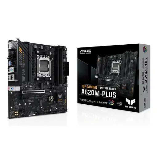 ASUS TUF GAMING A620M-PLUS AMD A620 Zócalo AM5 micro ATX