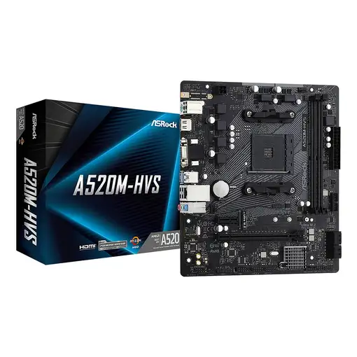 Asrock A520M-HVS AMD A520 Zócalo AM4 micro ATX