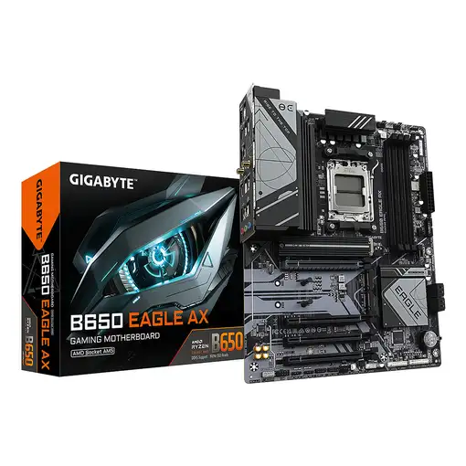 GIGABYTE B650 EAGLE AX Placa base - AMD Ryzen serie 9000, VRM de 12+2+2 fases, has
