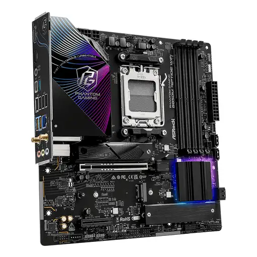 Asrock Phantom Gaming B850M Riptide WiFi AMD B850 Zócalo AM5 micro ATX