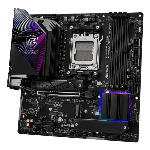 Asrock Phantom Gaming B850M Riptide WiFi AMD B850 Zócalo AM5 micro ATX