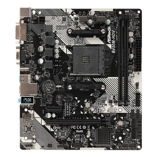 Asrock B450M-HDV R4.0 AMD B450 Zócalo AM4 micro ATX