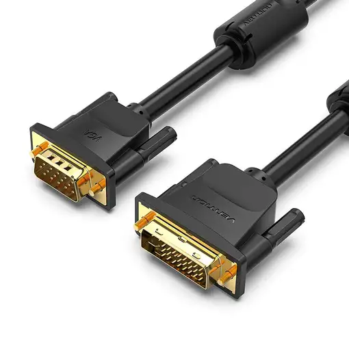 Vention Cable Conversor EACBF/ DVI Macho - VGA Macho/ 1m/ Negro