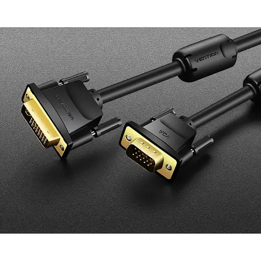 Vention Cable Conversor EACBI/ DVI Macho - VGA Macho/ 3m/ Negro