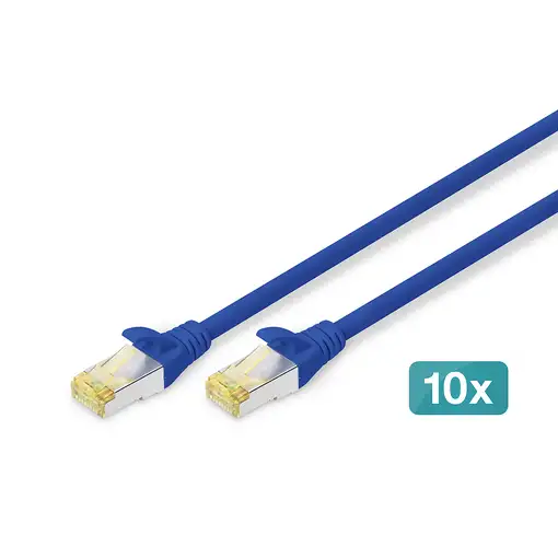 Digitus Cable de conexión CAT 6A S/FTP, 10 piezas