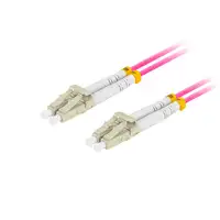 Lanberg FO-LULU-MD41-0050-VT Cable de fibra óptica e InfiniBand 5 m LC Violeta