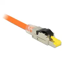 DeLOCK 86285 conector RJ45 Negro, Plata, Transparente, Amarillo