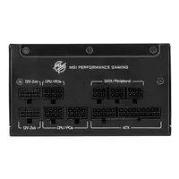 MSI MPG A1000GS PCIE5 unidad de fuente de alimentación 1000 W 24-pin ATX ATX Negro