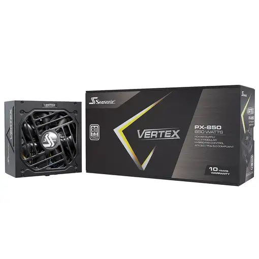 Seasonic Vertex PX-850 unidad de fuente de alimentación 850 W 24-pin ATX ATX Negro