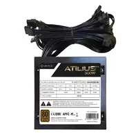 UNYKAch ATX Atilius 2.0 Black 500W 80+ Bronze unidad de fuente de alimentación 20+