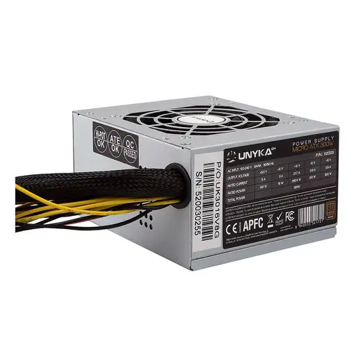 UNYKAch SFX 300W unidad de fuente de alimentación 20+4 pin ATX Plata