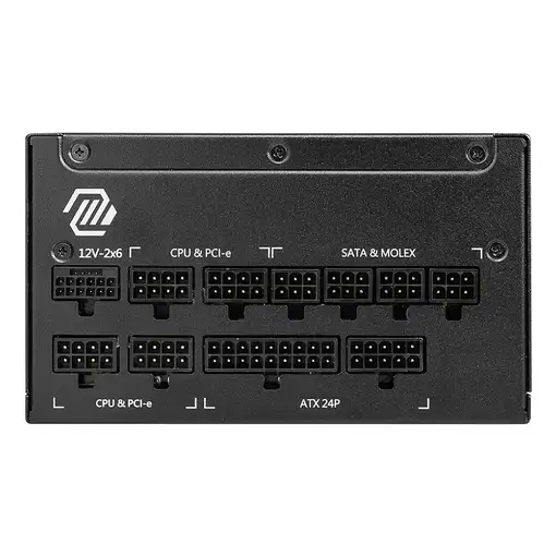 MSI MAG A1250GL PCIE5 unidad de fuente de alimentación 1250 W 24-pin ATX ATX Negro