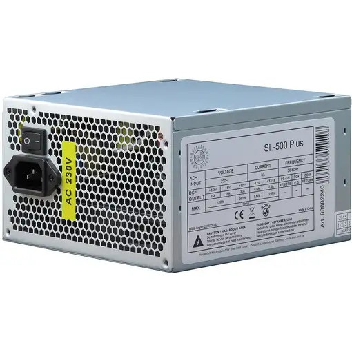 Inter-Tech SL-500 Plus unidad de fuente de alimentación 500 W 20+4 pin ATX ATX Pla