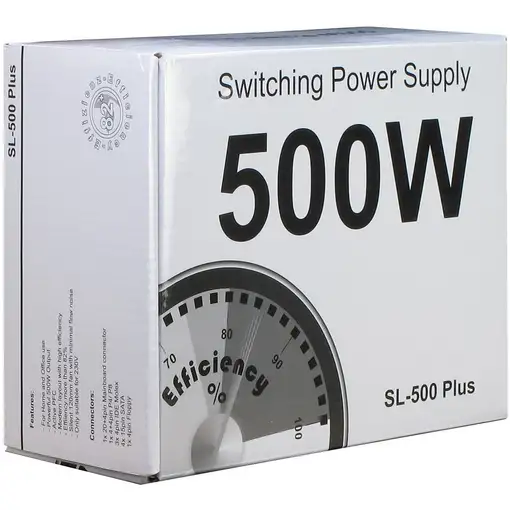 Inter-Tech SL-500 Plus unidad de fuente de alimentación 500 W 20+4 pin ATX ATX Pla