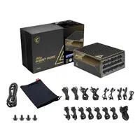 MSI MEG Ai1600T PCIE5 unidad de fuente de alimentación 1600 W 24-pin ATX ATX Negro