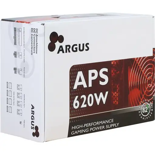Inter-Tech Argus APS unidad de fuente de alimentación 620 W 20+4 pin ATX ATX Negro