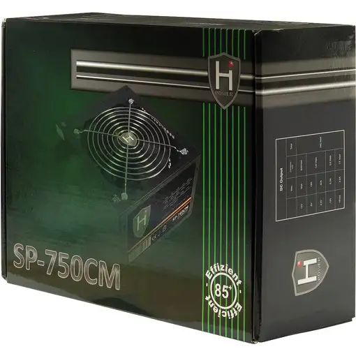 Inter-Tech HiPower SP-750CM unidad de fuente de alimentación 750 W 20+4 pin ATX AT