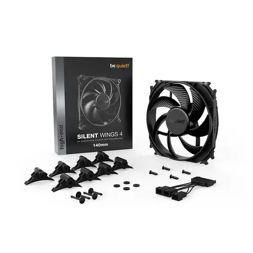 be quiet! SILENT WINGS 4 | 140mm Carcasa del ordenador Ventilador 14 cm Negro 1 pi