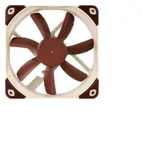 Noctua NF-S12A FLX Carcasa del ordenador Ventilador 12 cm Beige, Marrón