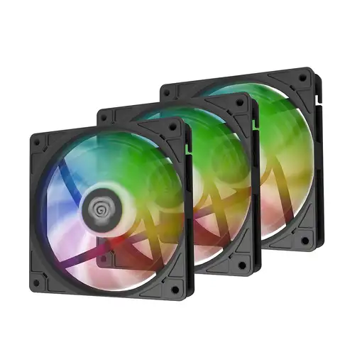 GENESIS Oxal 120 ARGB Carcasa del ordenador Ventilador 12 cm Negro