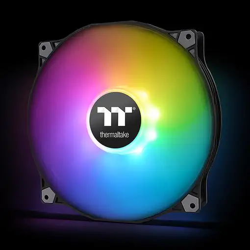 Thermaltake Pure 20 ARGB Carcasa del ordenador Ventilador Negro