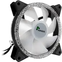 Inter-Tech RS-071 RGB Carcasa del ordenador Ventilador 12 cm Negro, Blanco