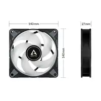 ARCTIC P14 PWM PST A-RGB 0dB Carcasa del ordenador Ventilador 14 cm Negro 1 pieza(