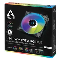 ARCTIC P14 PWM PST A-RGB 0dB Carcasa del ordenador Ventilador 14 cm Negro 1 pieza(