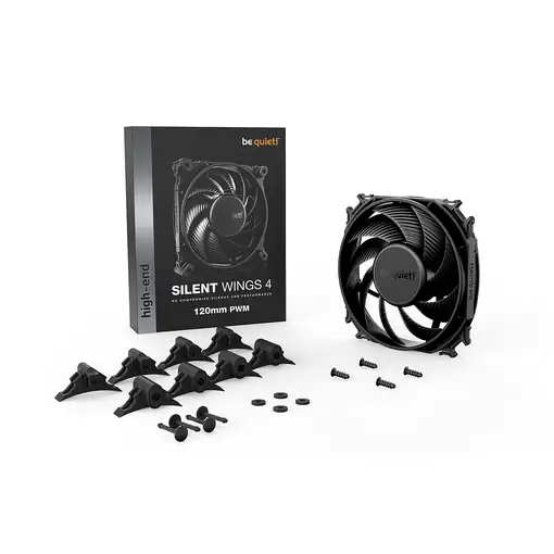 be quiet! SILENT WINGS 4 | 120mm PWM Carcasa del ordenador Ventilador 12 cm Negro