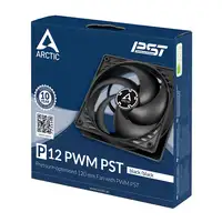 ARCTIC P12 PWM PST Carcasa del ordenador Ventilador 12 cm Negro