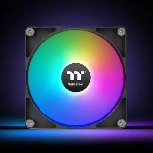 Thermaltake CT120 Reverse ARGB Carcasa del ordenador Ventilador 12 cm Negro 2 piez