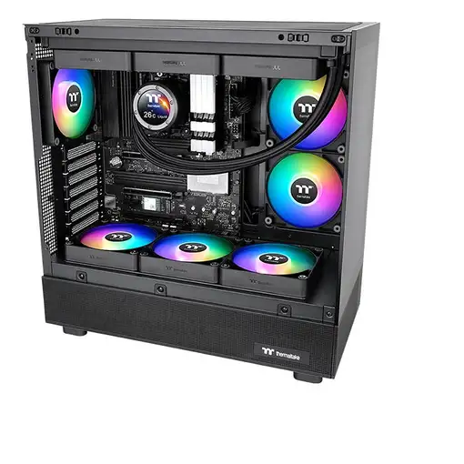 Thermaltake CT120 Reverse ARGB Carcasa del ordenador Ventilador 12 cm Negro 2 piez