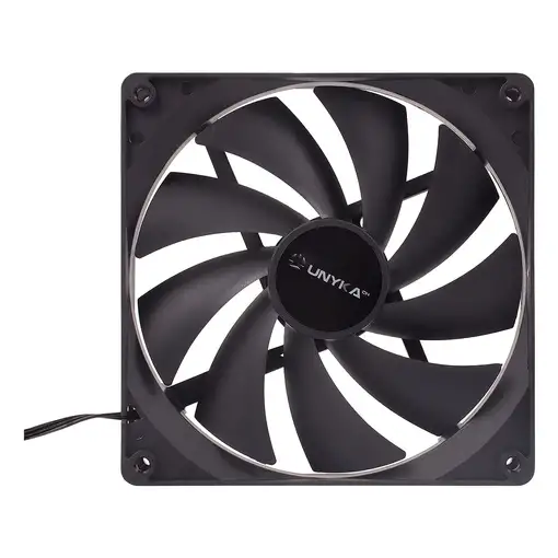 UNYKAch 140 mm Carcasa del ordenador Ventilador 14 cm Negro