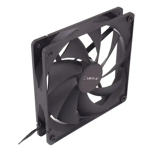 UNYKAch 140 mm Carcasa del ordenador Ventilador 14 cm Negro