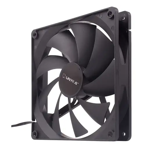 UNYKAch 140 mm Carcasa del ordenador Ventilador 14 cm Negro