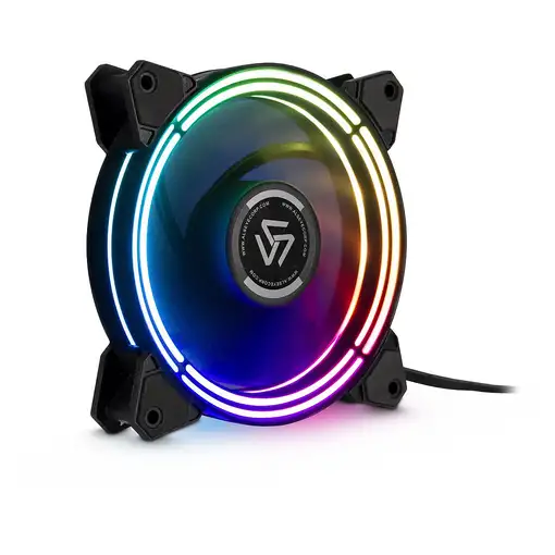 Inter-Tech Alseye Halo 3.0 Carcasa del ordenador Ventilador 12 cm Negro