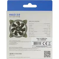 Inter-Tech Alseye Halo 3.0 Carcasa del ordenador Ventilador 12 cm Negro