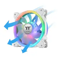 Thermaltake SWAFAN 12 RGB Radiator Fan TT Premium Edition White Carcasa del ordena