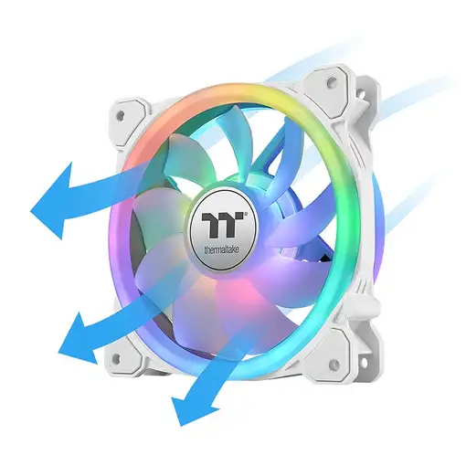 Thermaltake SWAFAN 12 RGB Radiator Fan TT Premium Edition White Carcasa del ordena