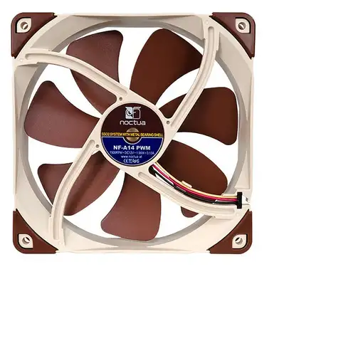 Noctua NF-A14 PWM Carcasa del ordenador Ventilador 14 cm Marrón