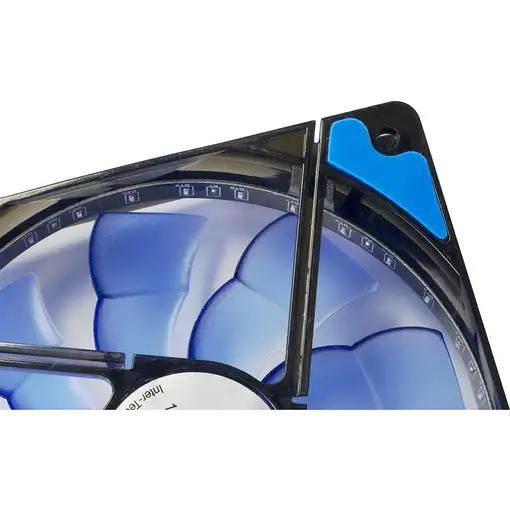 Inter-Tech L-12025 Carcasa del ordenador Ventilador 12 cm Negro, Azul