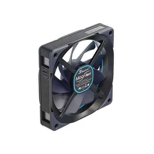 Seasonic MagFlow 1-Fan Kit Carcasa del ordenador Ventilador 12 cm Negro 1 pieza(s)