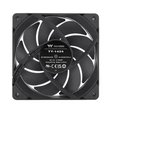 Thermaltake TOUGHFAN 14 Carcasa del ordenador Ventilador 14 cm Negro 2 pieza(s)