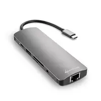 Sharkoon USB 3.0 Type C Combo Adapter tarjeta y adaptador de interfaz HDMI, RJ-45,