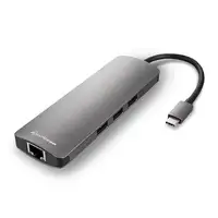 Sharkoon USB 3.0 Type C Combo Adapter tarjeta y adaptador de interfaz HDMI, RJ-45,