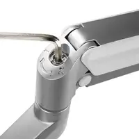LogiLink BP0090 soporte para monitor 68,6 cm (27") Escritorio Plata