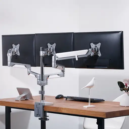 LogiLink BP0090 soporte para monitor 68,6 cm (27") Escritorio Plata