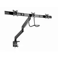 Gembird MA-DA3-03 soporte para monitor 68,6 cm (27") Escritorio Negro