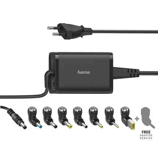 Hama | Cargador universal portátil 7 adapt., de 15-19V/65W